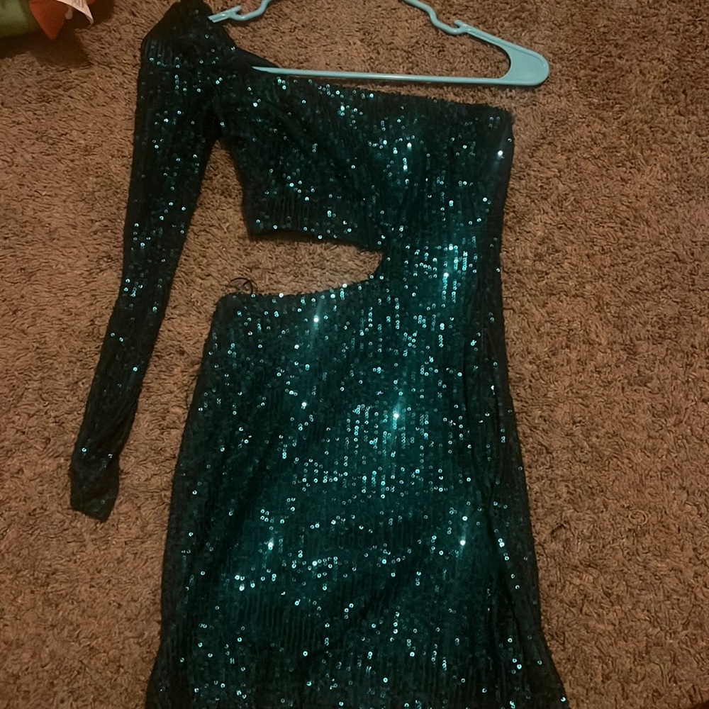 Green homecoming dress